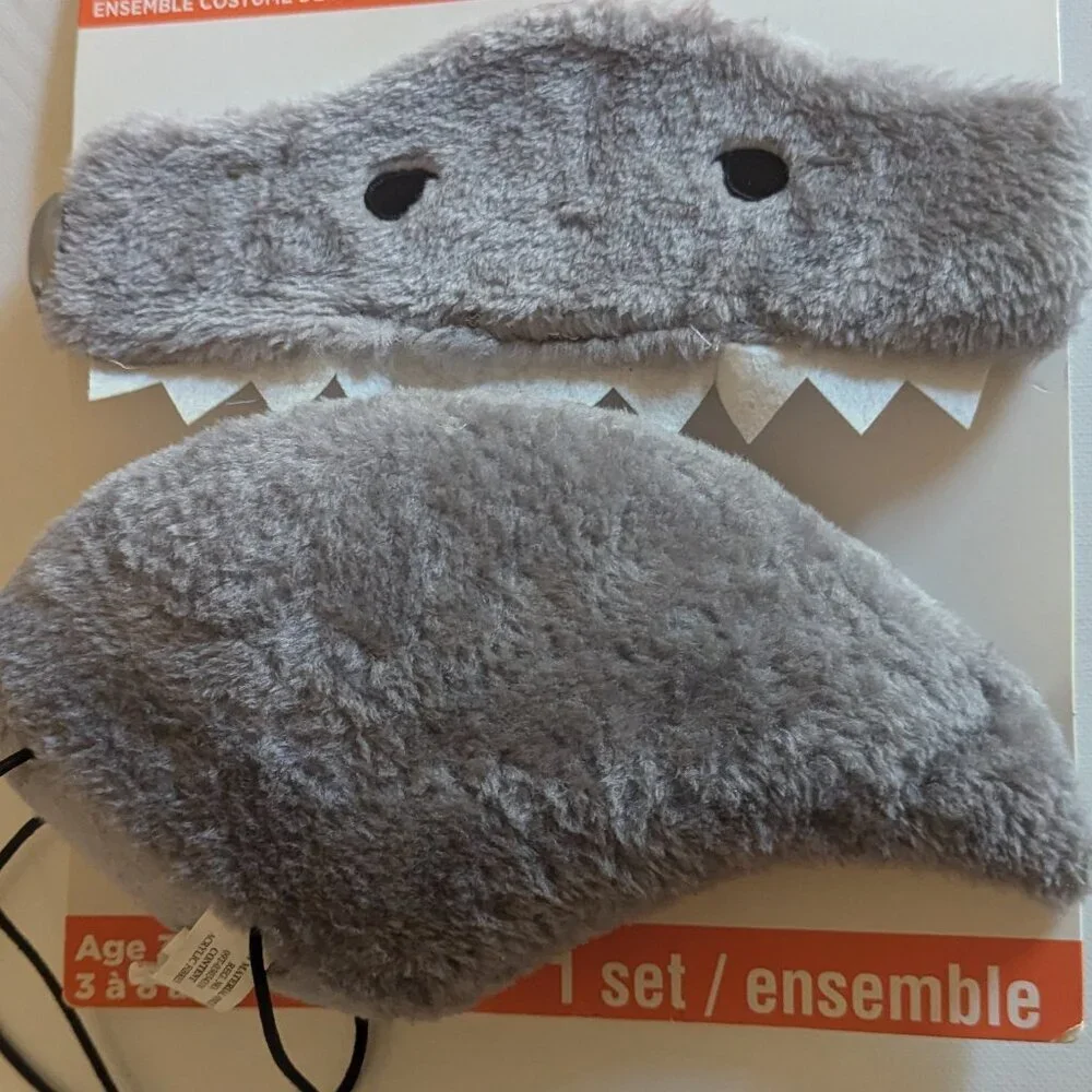 NWT Cute Kids Grey Shark Fin Halloween Costume Headband Michaels Creatology NEW